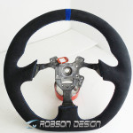 Honda S2000 Steering Wheel Flat Bottom Suede - Image 3