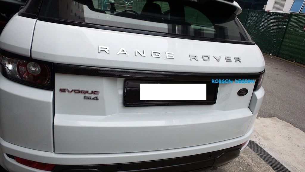 Chrome rear trunk switch Button panel frame cover trim Range rover sport EVOQUE