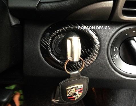 Auto Schlüssel Hülle Grün für Porsche 911 997 987 Boxster Cayman