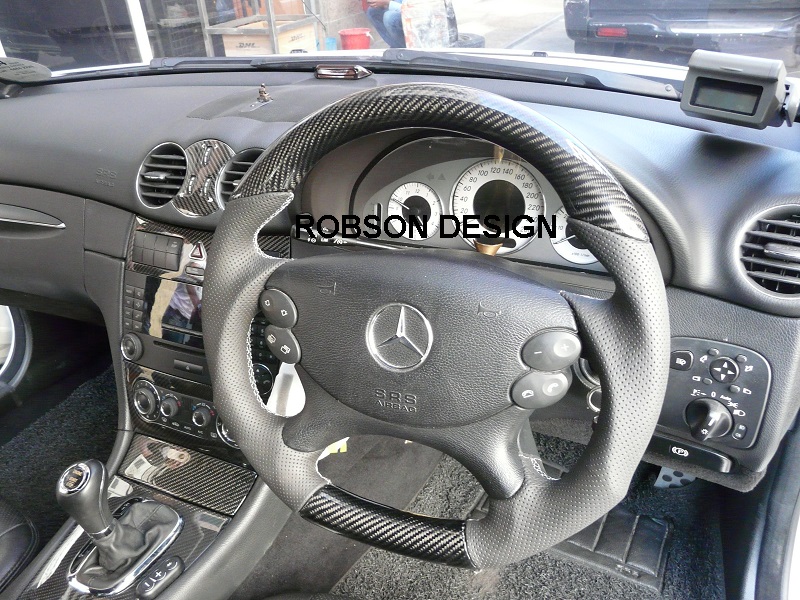 Mercedes Clk Steering Wheel Robson Design Carbon Fiber Car Accessories Interior