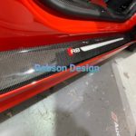 AUDI R8  DOOR SILL PLATE CUSTOMIZED CARBON FIBER 2/PC SET - Image 2