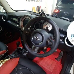 MINI COOPER S R56 leather wrapping steering wheel