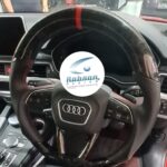 Audi A4 B9 Q5 SQ5 Q5L Q7 steering wheel carbon fiber - Image 2