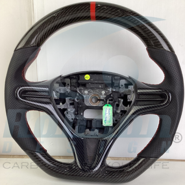 Honda Stream RN6 RN8 RSZ Civic FD FN2 carbon Fiber Steering Wheel (core exchange required)