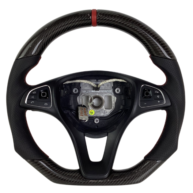 Mercedes Benz W205 C Class E200 E250 W204 W207 W212 W213 2015-2019 carbon Fiber Steering Wheel (core exchange required)