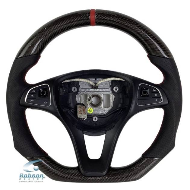 Mercedes Benz W205 C Class E200 E250 W204 W207 W212 W213 2015-2019 carbon Fiber Steering Wheel (core exchange required)