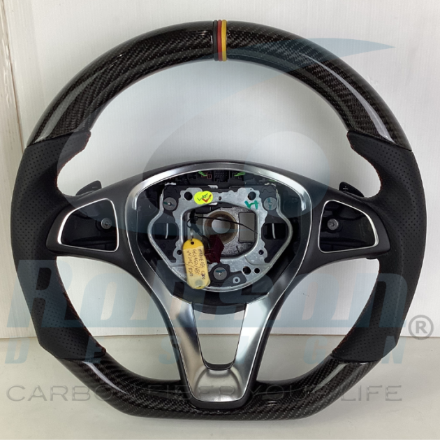 Mercedes Benz W205 C Class E200 E250 W204 W207 W212 W213 2015-2019 carbon Fiber Steering Wheel (core exchange required)
