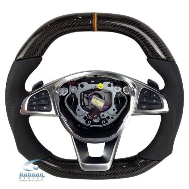 Mercedes Benz C Class GLC C205/W205, C200 08/14-07/18 carbon Fiber Steering Wheel (core exchange required)