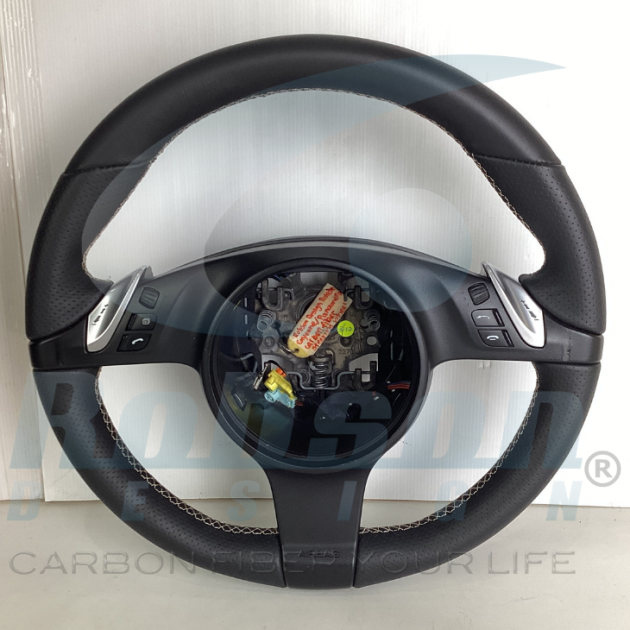 Porsche 911 991 BOXSTER CAYMAN 981 PANAMERA 2011-2016 leather wrapping Steering Wheel (core exchange required)