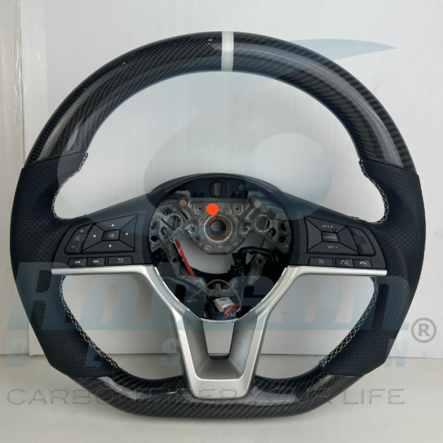 Nissan Serena Kicks X-TRAIL March Rogue Qashqai 2016-2020 carbon Fiber Steering Wheel (core exchange required)