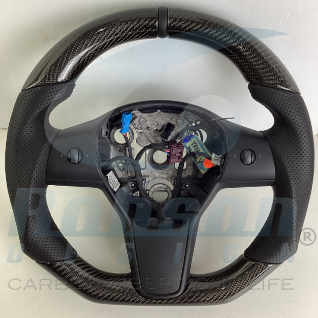 Tesla Model Y 2020-2024 Carbon Fiber Steering Wheel (core exchange required)