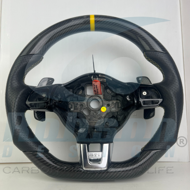Volkswagen MK6 PASSAT CC JETTA GLI GTI GOLF RLINE 2008-2014 carbon Fiber Steering Wheel (core exchange required)