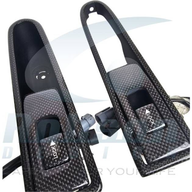 Ferrari 430 Genuine Plain Carbon Fiber Door Puller Set -6pcs (core exchange required)