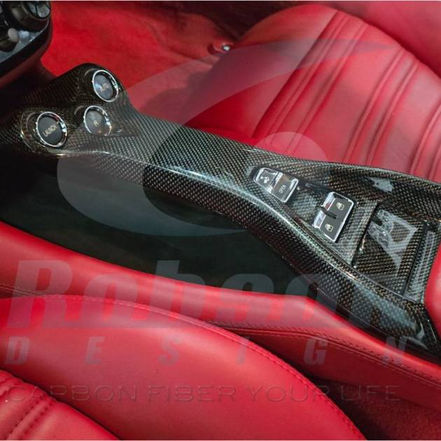 Ferrari California F149  Premium Plain Carbon Fiber Center Gear Tunnel 2011-2015(core exchange required)