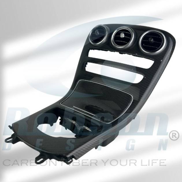 Mercedes Benz C Class W205 GLC Genuine Carbon Fiber Center Console Panel 2015-2019(core exchange required)