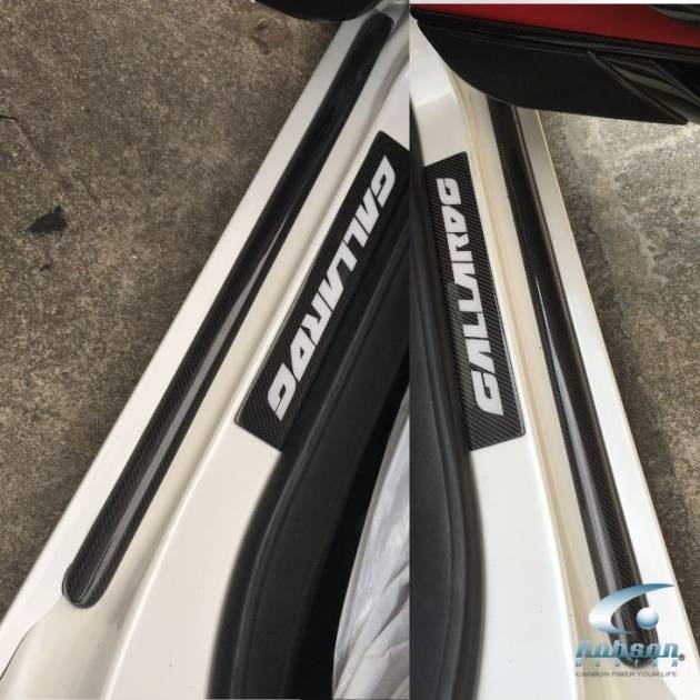 Lamborghini Gallardo Premium Carbon Fiber Door Scuff Plate 2003-2007 (core exchange required)