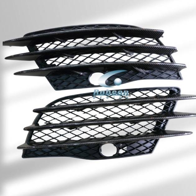 Audi R8 Premium Carbon Fiber Grill Fins *6pcs*2008-2015 (core exchange required)