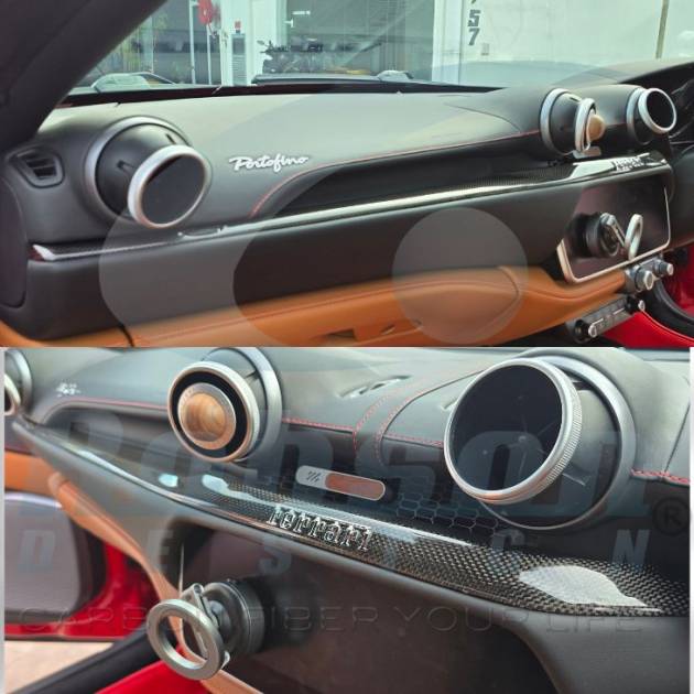 Ferrari Portofino Premium Plain Carbon Fiber Dashboard Panel (core exchange required)
