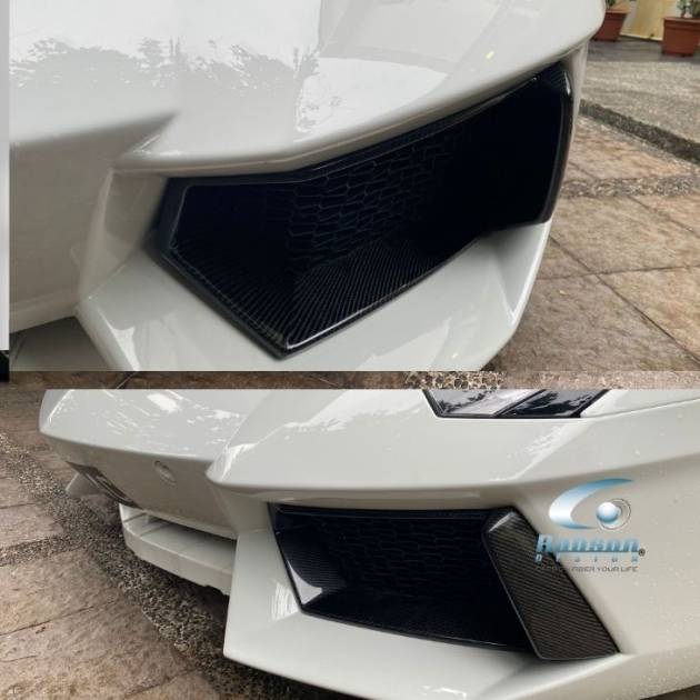 Lamborghini Aventador LP700/LP740/LP750 Premium Carbon Fiber Front Bumper Air Vents Panels (core exchange required)