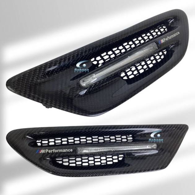 BMW 5 Series F10 M5 Premium Carbon Fiber Signal Light Cover (2pcs)(core exchange required)