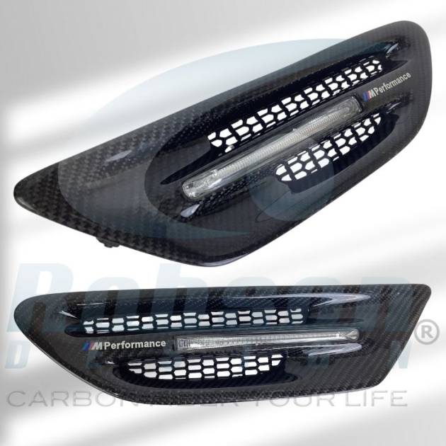 BMW 5 Series F10 M5 Premium Carbon Fiber Signal Light Cover (2pcs)(core exchange required)
