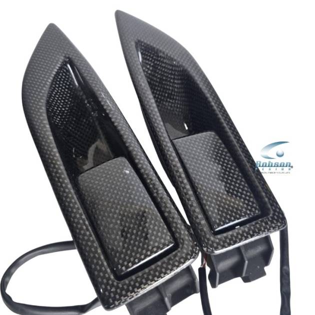 Ferrari 458 Italia Genuine plain Carbon Fiber Door Puller (4pcs) 2009-2015(core exchange required)
