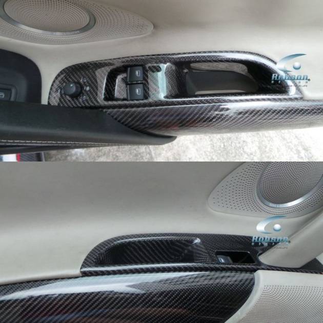 Audi R8 Premium Carbon Fiber Door Power Window Panel 2008-2015 *2 pcs* (core exchange required)