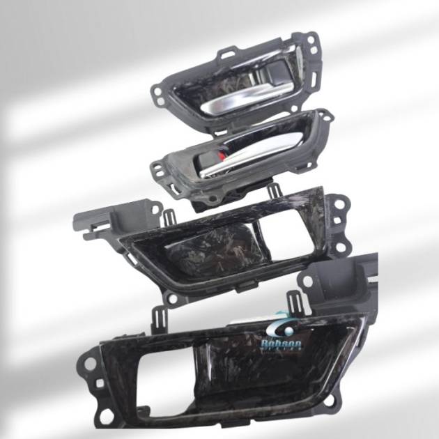 Toyota Harrier Hybrid 2025 Premium Forged Carbon Fiber Door Puller Cover*4pcs* (core exchange required)