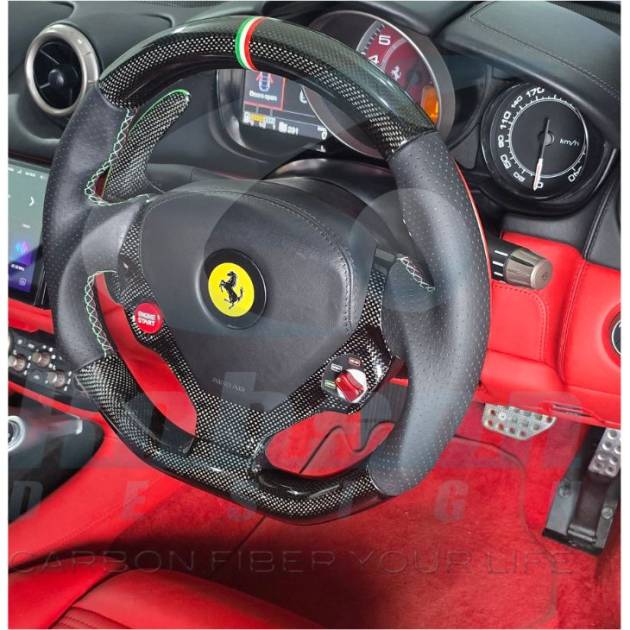 Ferrari California F149 2011 Genuine Plain Carbon Fiber Steering Wheel 2011-2015(core exchange required)