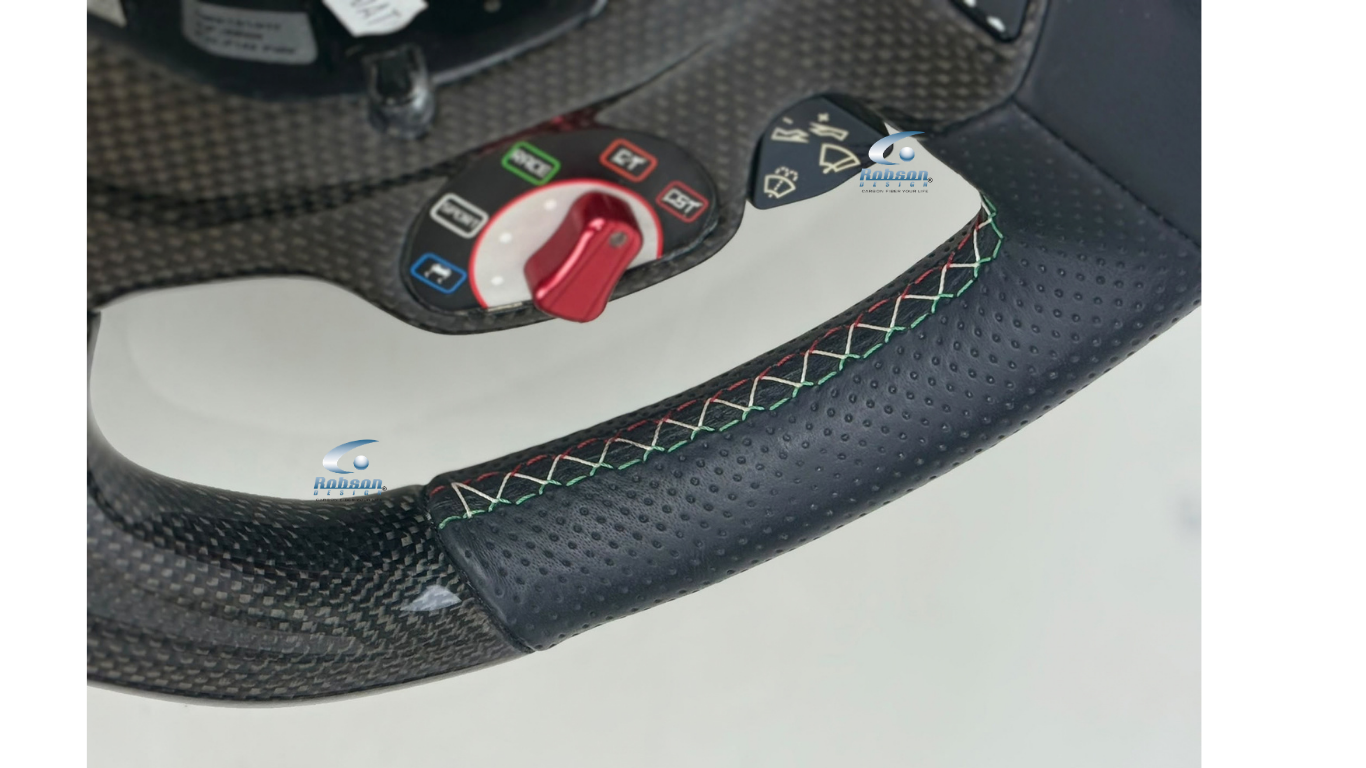 Ferrari California T 458 Italia F12 488 GTB Genuine plain Carbon Fiber Steering Wheel 2009-2015(core exchange required) - Image 3