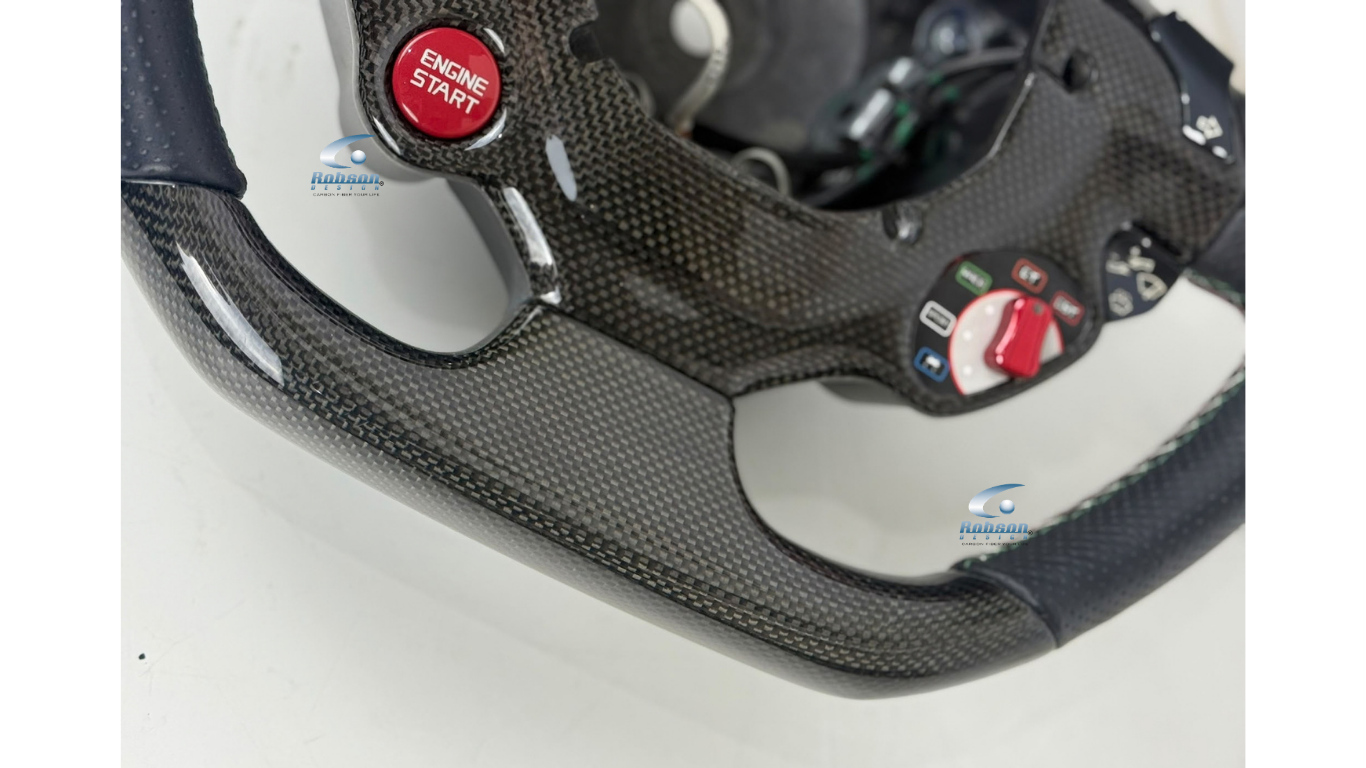 Ferrari California T 458 Italia F12 488 GTB Genuine plain Carbon Fiber Steering Wheel 2009-2015(core exchange required) - Image 4