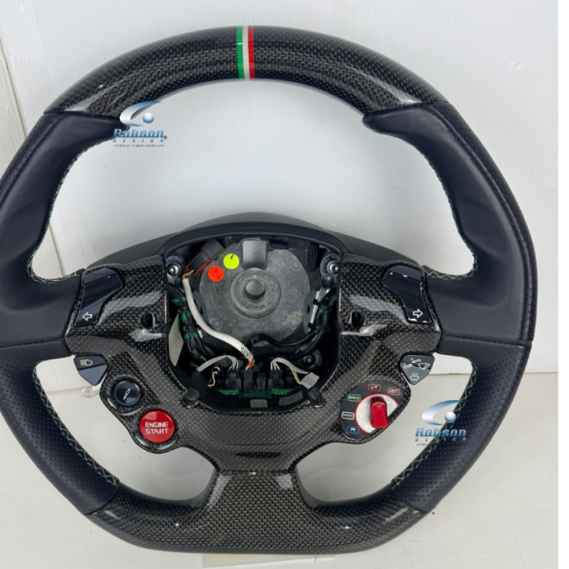 Ferrari California T 458 Italia F12 488 GTB Genuine plain Carbon Fiber Steering Wheel 2009-2015(core exchange required)