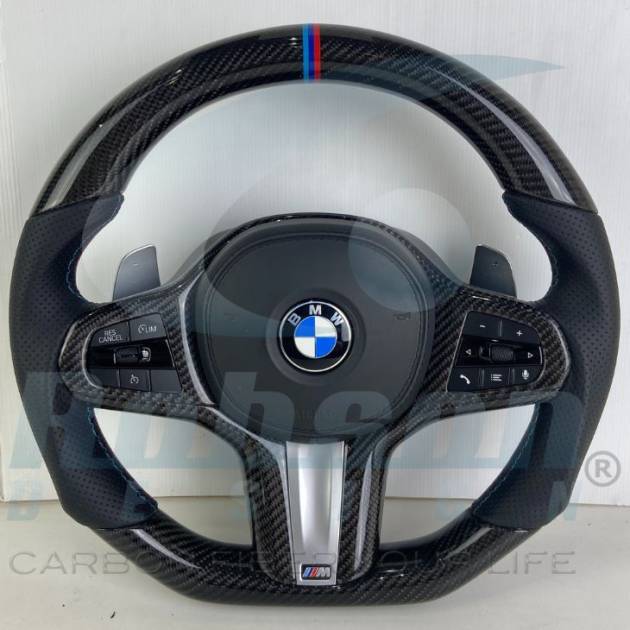 BMW G30 G31 G38 G32 X2 G02 X3 G01 G08 5/6 Series Genuine Carbon Fiber Steering Wheel(core exchange required)