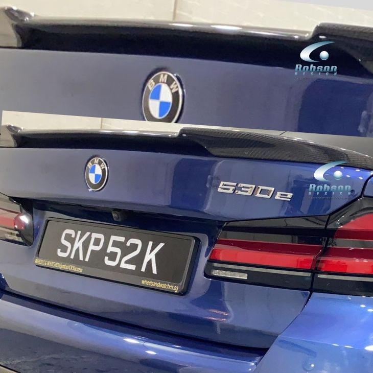 BMW G30 Premium Carbon Fiber Rear Spoiler 2018-2023 - Image 2