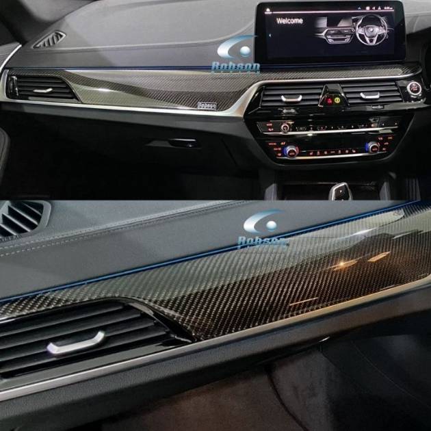 BMW G30 5 Series 2017-2020 Premium Carbon Fiber Door Interior Panels- 9pcs (core exchange required)