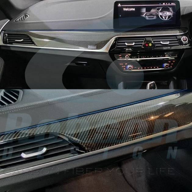 BMW G30 5 Series 2017-2020 Genuine Carbon Fiber Door Interior Panels- 9pcs (core exchange required)
