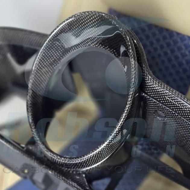 Ferrari 458 Italia Genuine Plain Carbon Fiber Instrument Meter Ring 2015-2019(core exchange required)