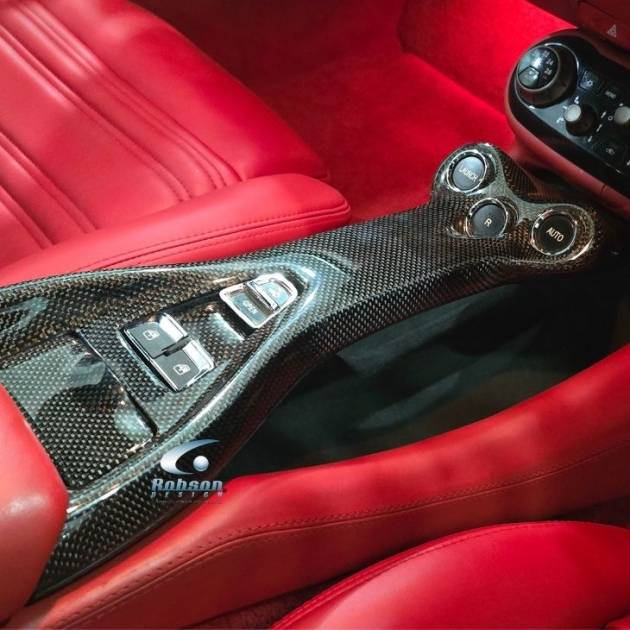 Ferrari California F149  Premium Plain Carbon Fiber Center Gear Tunnel 2011-2015(core exchange required)