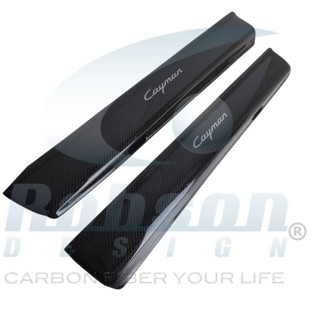 Porsche Carrera 718 Genuine Carbon Fiber Door Scuff Plate-2pcs 2017-2020 (core exchange required)