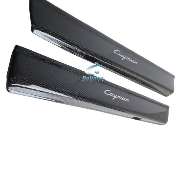 Porsche Cayman 718 Genuine Carbon Fiber Door Scuff Plate-2pcs 2016-2024(core exchange required)
