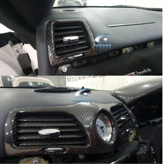 Maserati GranTurismo MC Stradale Quattroporte 2013-2019-3pcs carbon Fiber Aircon Vent(core exchange required)