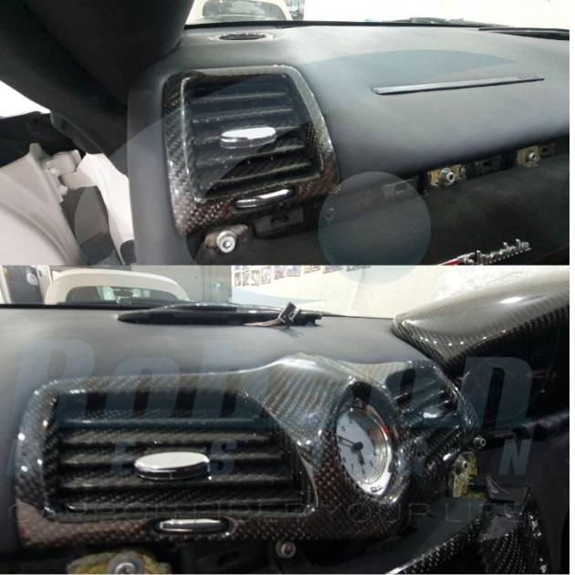 Maserati GranTurismo MC Stradale Quattroporte 2013-2019-3pcs carbon Fiber Aircon Vent(core exchange required)