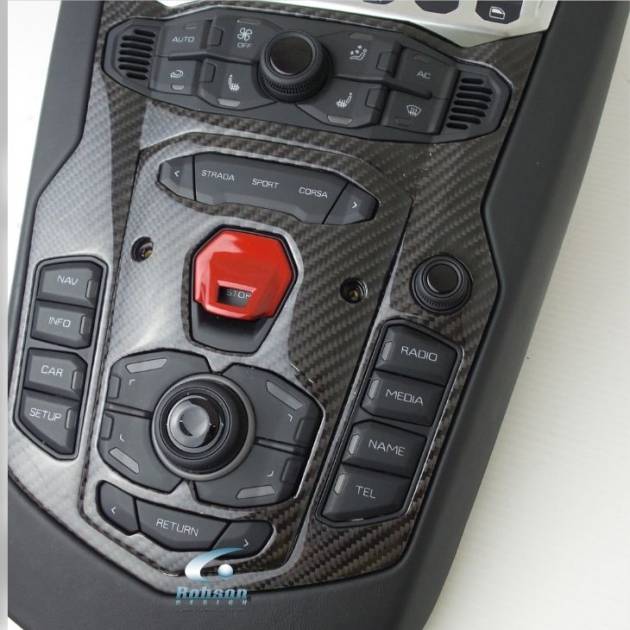 Lamborghini Aventador LP700 LP740 LP750 LP770 Premium Carbon Fiber Center Switch Surround **2pcs**(core exchange required)