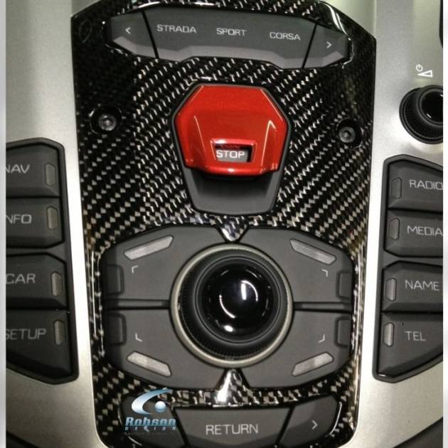 Lamborghini Aventador LP700 LP740 LP750 LP770 Premium Carbon Fiber Center Switch Surround **small**(core exchange required)