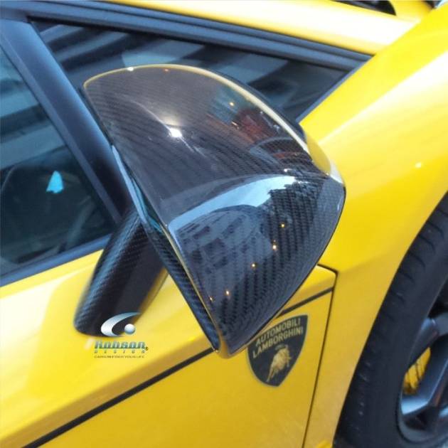Lamborghini Aventador LP700/LP740/LP750 Premium Carbon Fiber Side Mirror Cover -4pcs core exchange required)