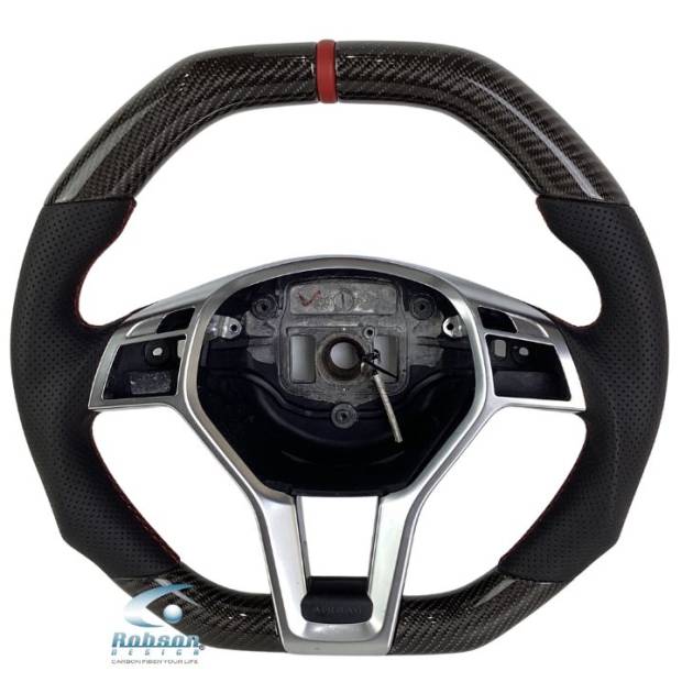 Mercedes Benz W204 C250 W117 CLA45 AMG C250 SLK250  carbon Fiber Steering Wheel 2012-2016 (core exchange required)