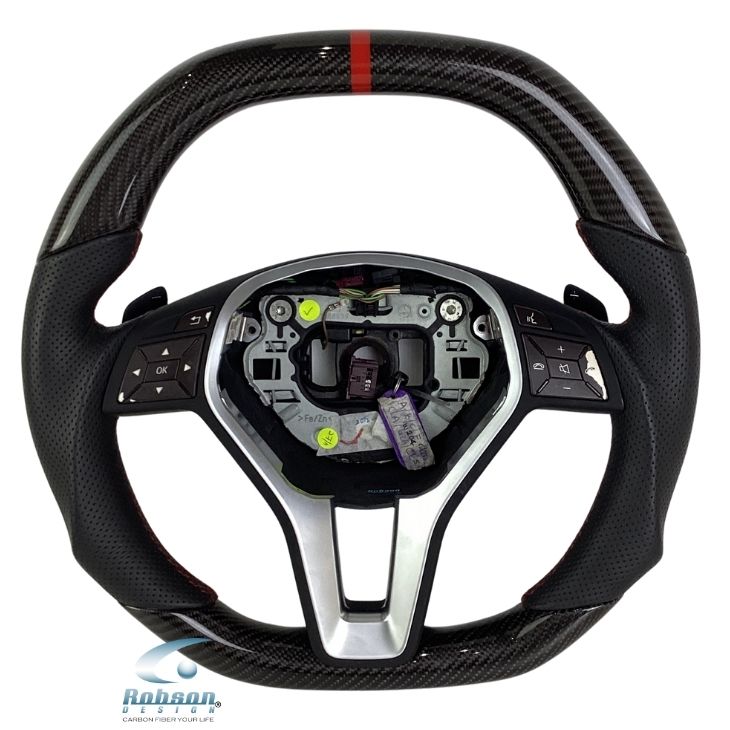 Mercedes Benz CLA CLS SLK A C E CLASS W212 W218 W172 Genuine Carbon Fiber Steering Wheel 2012-2018(core exchange required)