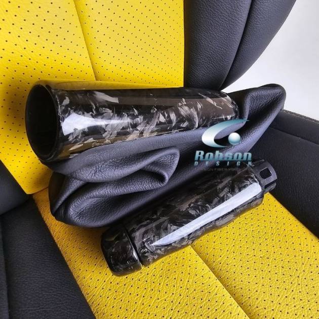 Mini Cooper F54 F55 F56 F57 2014-2020 Genuine Forged Carbon Fiber E-brake Handle(2pcs) (core exchange required)