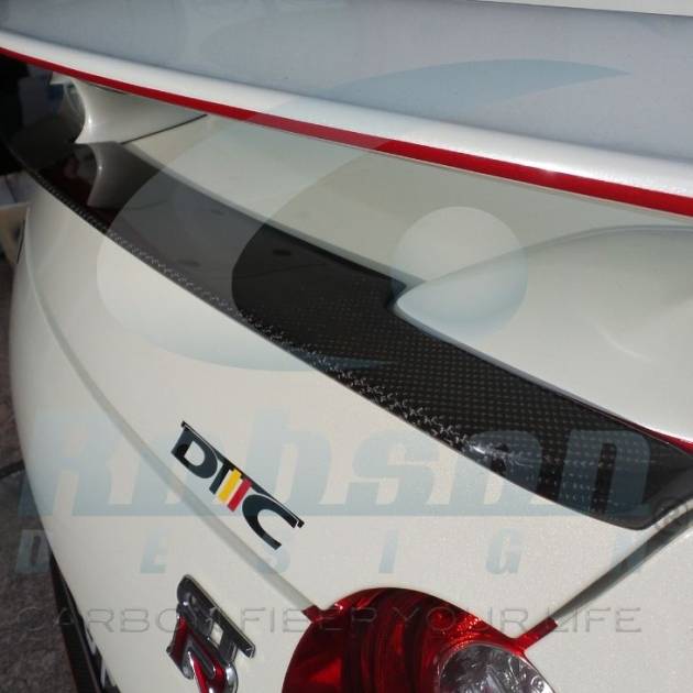 Nissan GTR-35 Premium Carbon Fiber Side Rear Boot Lip 2006-2015
