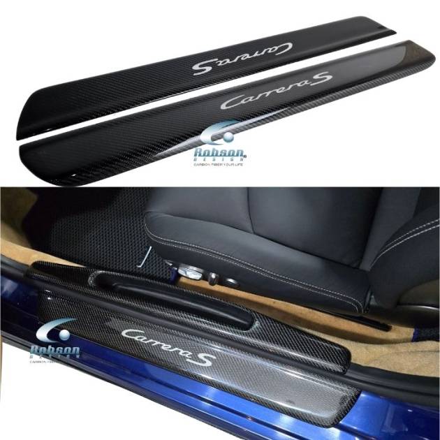 Porsche Carrera S 997 911 2009-2016 Genuine Carbon Fiber Door Sill Plate (core exchange required)